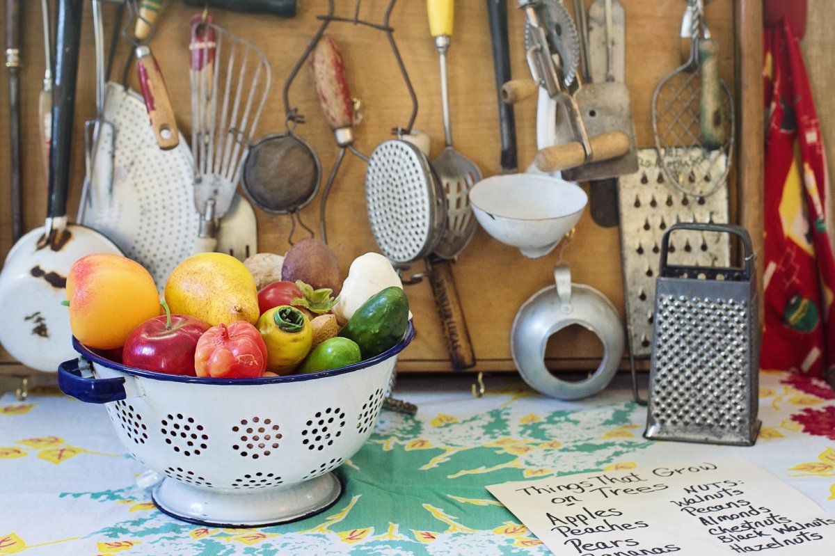 Variety of Antique Kitchen Utensils